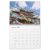 美しい雲南省、中国 カレンダー (1月 2027)