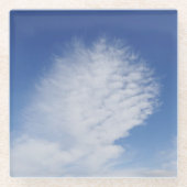 美しい雲 ガラスコースター (正面)