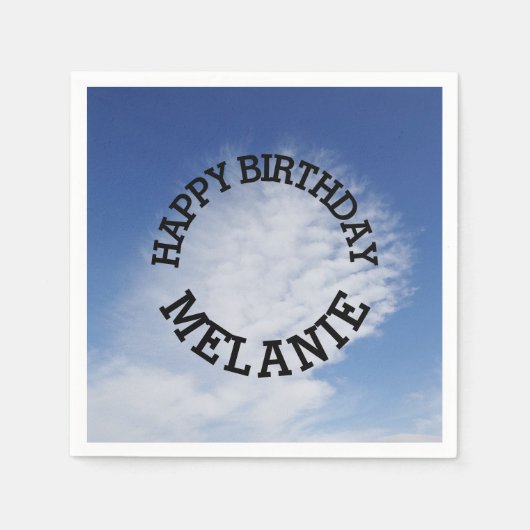 美しい雲 スタンダードカクテルナプキン (正面)