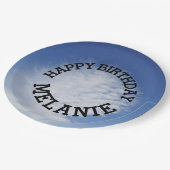 美しい雲 ペーパープレート (アングル)