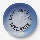 美しい雲 ペーパープレート (正面)