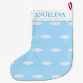 美しい雲 ラージクリスマスストッキング (裏面)