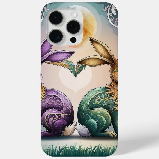 美しい電話カバー、色フルラビットスマートフォン15 Case-Mate iPhoneケース (裏面)