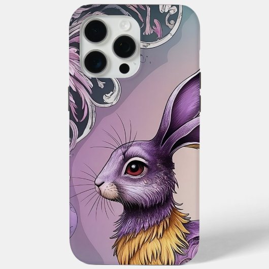 美しい電話カバー、Rabbit iphone 15 Pro Max、 Case-Mate iPhoneケース (裏面)
