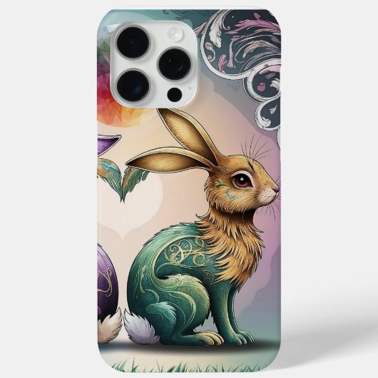 美しい電話カバー、Rabbit iphone 15 Pro Max、 Case-Mate iPhoneケース (裏面)