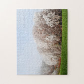 美しい霜の降りた秋の木々オーストリアの風景 ジグソーパズル (縦)