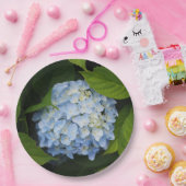 美しい青あじさいフローラ写真 ペーパープレート (パーティー)