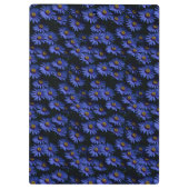 美しい青いアスターのクリップボード クリップボード (裏面)