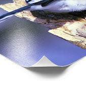 美しい青いカケスの鳥 フォトプリント            (角)