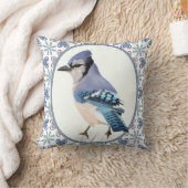 美しい青いカケバドリ クッション (ブランケット)