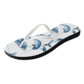 美しい青いクジラとナチュラル |ビーチサンダル ビーチサンダル (アングル)