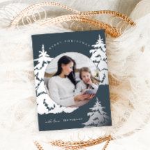 美しい青いクリスマスツリー2つの写真の休日