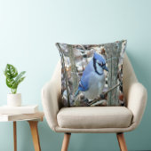 美しい青いジェイ クッション (椅子)