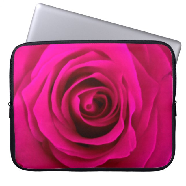 美しい青いスカイグラフィックの装飾、背景、美しい ラップトップスリーブ (正面)