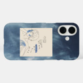 美しい青いスマホケース Case-Mate iPhoneケース (裏面 (横))