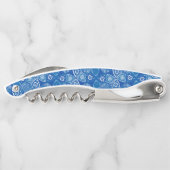 美しい青いタイル ソムリエナイフ (裏面)