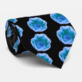 美しい青いチューリップタイ ネクタイ (ロール)
