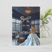 美しい青いボールルーム 招待状 (スタンド正面)