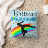 美しい青い体操用パーソナライズされた枕 クッション (ブランケット)