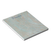 美しい青い大理石と銅 ノートパッド (アングル)