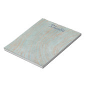 美しい青い大理石と銅 ノートパッド (回転)