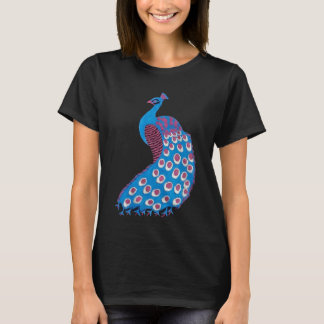美しい青い孔雀 Tシャツ