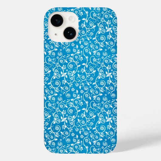 美しい青い幾何学模様 Case-Mate iPhoneケース (裏面)