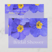 美しい青い庭の花ブライダルシャワー インビテーションポストカード (正面/裏面)