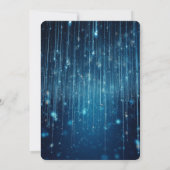 美しい青い流星シャワー 招待状 (裏面)