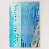 美しい青い海の写真Azure Sky Retiment ジグソーパズル (縦)