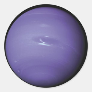 美しい青い海王星、宇宙、NASAから見た ラウンドシール