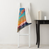 美しい青い澄ん海の水の上の夕日 シェルパブランケット (インサイチュ)