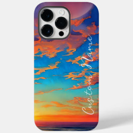 美しい青い澄ん海の水の上の夕日 Case-Mate iPhone 14 PRO MAXケース