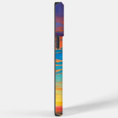 美しい青い澄ん海の水の上の夕日 Case-Mate iPhoneケース (裏面 / 右)