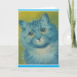 美しい青い猫、ルイ・ウィン、カ     ード カード