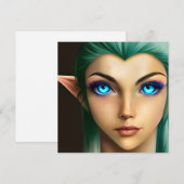 美しい青い目の妖精 シーズンカード (正面/裏面)