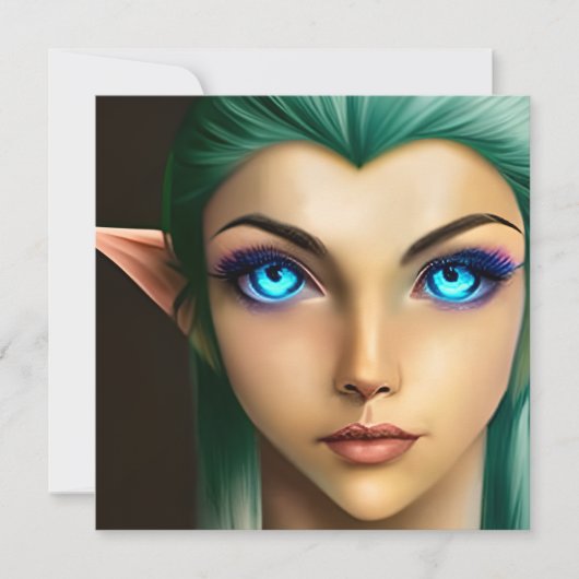 美しい青い目の妖精 シーズンカード (正面)