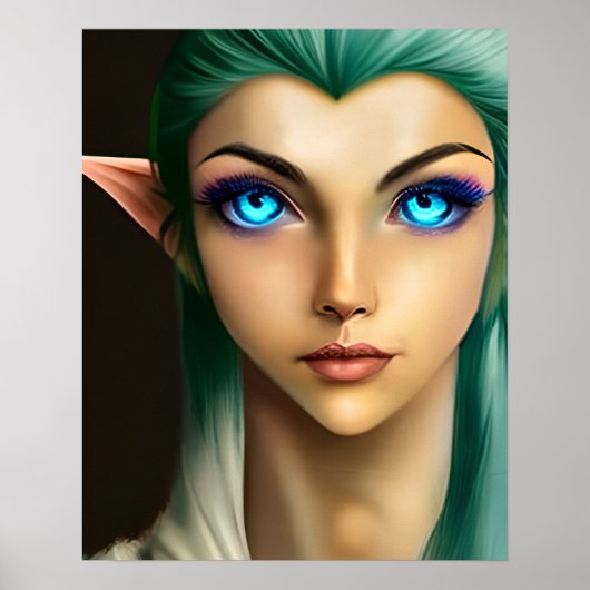 美しい青い目の妖精 ポスター (正面)