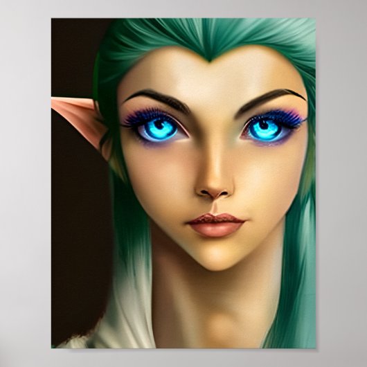 美しい青い目の妖精 ポスター (正面)