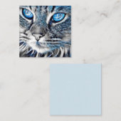 美しい青い目の猫 予約カード (正面/裏面)