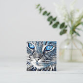 美しい青い目の猫 予約カード (スタンド正面)