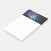 美しい青い目をした野生のオオカミ ポストイット (アングル)