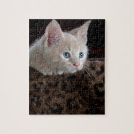 美しい青い目を持つクリームキッチン ジグソーパズル