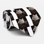 美しい青い目を持つクリームキッチン ネクタイ (ロール)