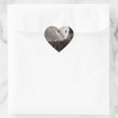 美しい青い目を持つクリームキッチン ハートシール (バッグ)