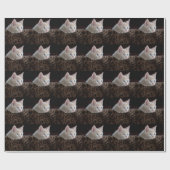 美しい青い目を持つクリーム色の子猫 ラッピングペーパー (フラット)