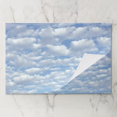 美しい青い空に膨らんだ雲 ペーパーパッド (折り畳み)