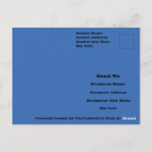 美しい青い空の写真の背の高い灰の木 ポストカード (裏面)