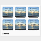 美しい青い空エレミヤ29:11写真 スクエアシール (シート)