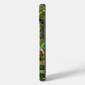 美しい青い緑の孔雀のかわいらし鳥 Case-Mate iPhoneケース (裏面 / 左)